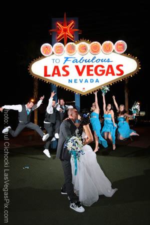 welcome to las vegas sign wedding chapel photographer affordable budget